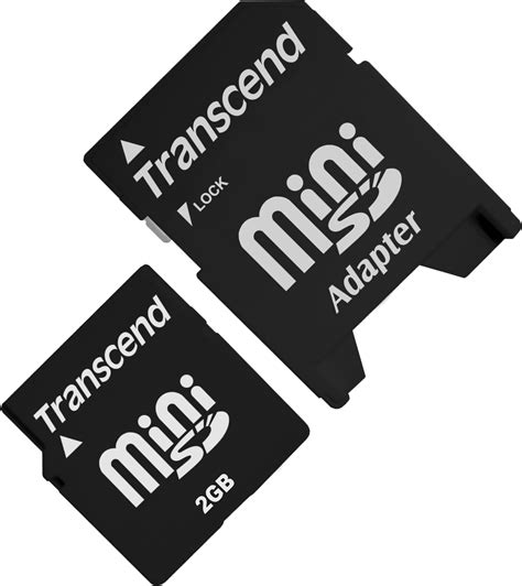 Карта памяти Transcend miniSD 2Gb + SD адаптер (TS2GSDM) (Фотос)