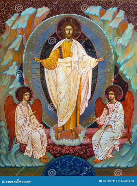 Orthodox Icon of the Resurrection of Jesus Christ. Easter Editorial ...