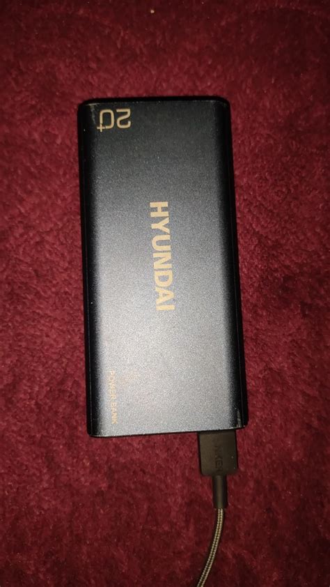 HYUNDAI 20000 mAh Li- Polymer Metal Design Power Bank, 2.1A Dual Inputs ...