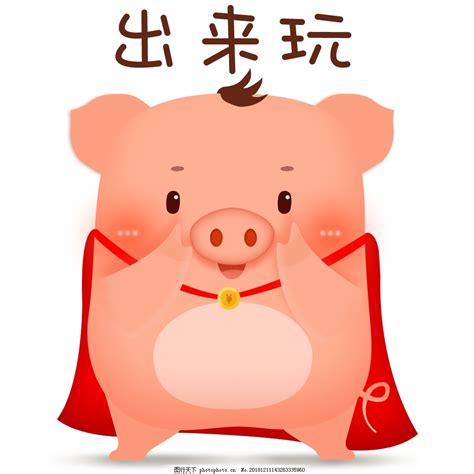 2019猪png 卡通猪 拜年 喜庆