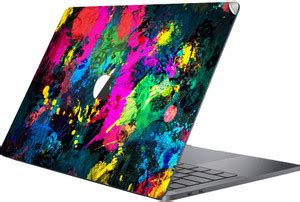 GADGETSWRAP MCBK-GW870 - Printed colorful paint splatter Skin Top Vinyl ...
