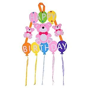 Party Butiko Teddy Bear Birthday Banner / Happy Birthday Banner / Happy ...