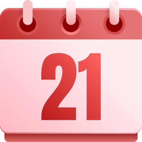 Number 21 - Free time and date icons