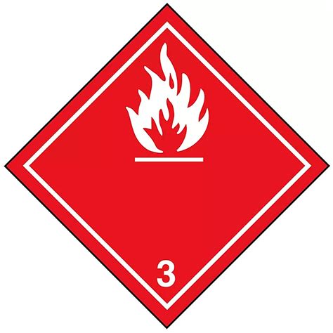 International Labels - Flammable Liquid, 4 x 4" S-13855 - ULINE