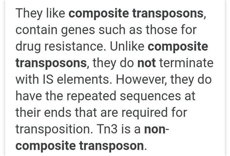 Explain composite and non-composite transposons. - Brainly.in