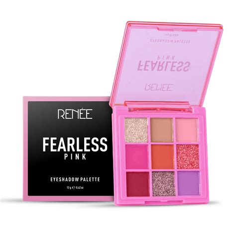 Buy RENEE Fearless Eyeshadow Palette - Pink 12gm, Shimmery and Matte ...