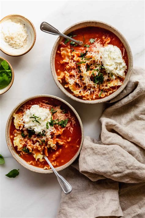 Vegetarian Lasagna Soup - Choosing Chia