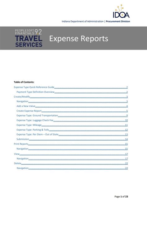 Image result for Examples of Expense Report