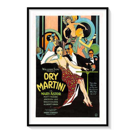 Dry Matini Old Movie Poster: Buy Movie Posters Online – Dessine Art