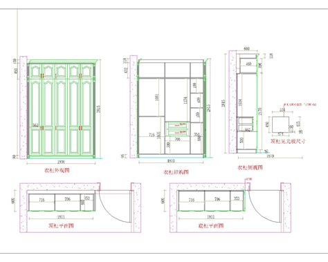 常用全屋定制柜子类CAD模块，定制柜子CAD图纸下载 - 易图网