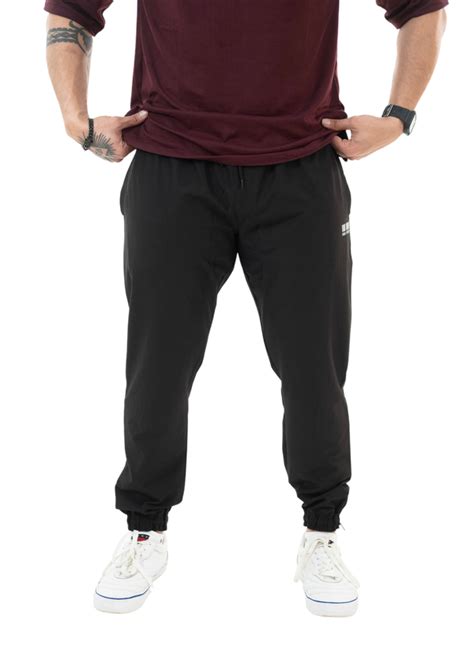 Black Joggers Mens Feather Light Fabric for Running, Hiking, Outdoors ...