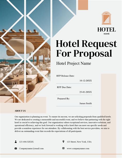 Hotel RFP (Request for Proposal) Template - WordLayouts