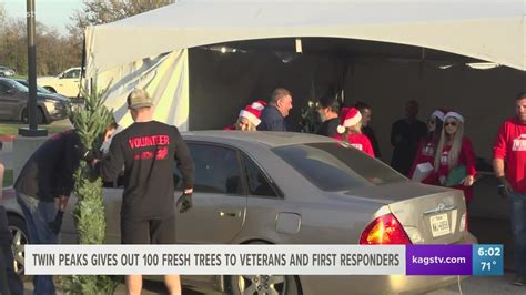 Twin Peaks in Bryan donates 100 Christmas trees to military families ...
