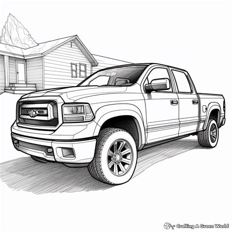 Pickup Truck Coloring Pages For Adults