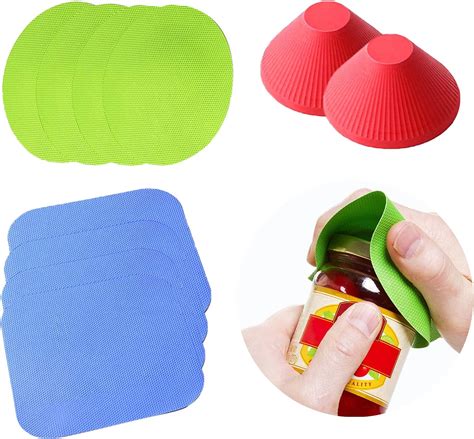 Amazon.com: Jar Openers Pad, 10pcs Rubber Jar Grippers for Seniors with ...