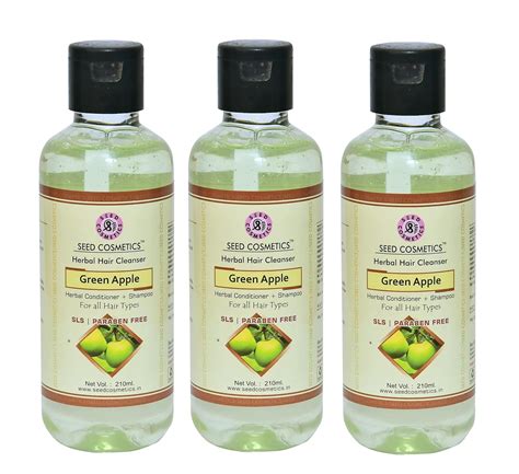 Buy Seed Cosmetics Green Apple Conditioning Shampoo Revitalize Your ...