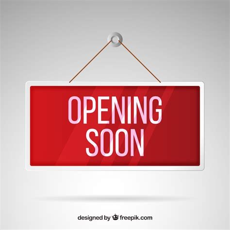 Opening soon background in realistic style | Free Vector