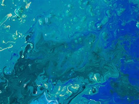 Download wallpaper 1400x1050 liquid, paint, stains, fluid art, blue ...