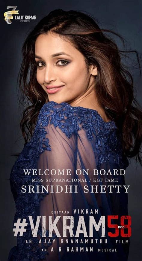 Srinidhi Shetty is all set to make her Tamil debut opposite Vikram ...