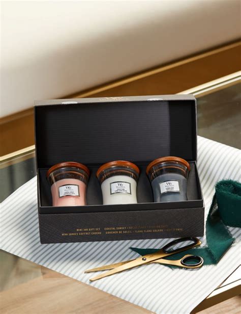 Set of 3 Mini Floral Candles Gift Set | Woodwick | M&S