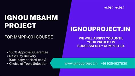 IGNOU MBAHM Project for MMPP-001 - IGNOU Project