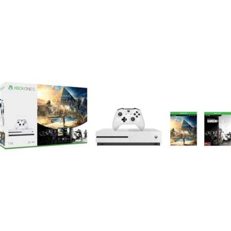Microsoft Xbox One S 1TB Gaming Console (With Assassin Creed, Rainbow ...