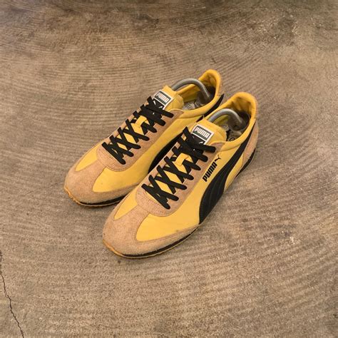“PUMA” 「BANANA」 yellow×black×beige suede shoes | LAUGH