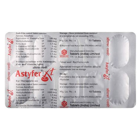 ASTYFER XT CAPSULE | Uses, Side Effects, Price | Apollo Pharmacy