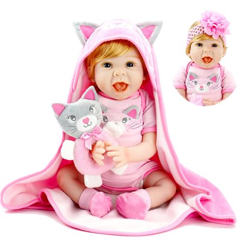 Buy Aori Reborn Baby Dolls Lifelike Realistic Laughing Girl Doll 22 ...