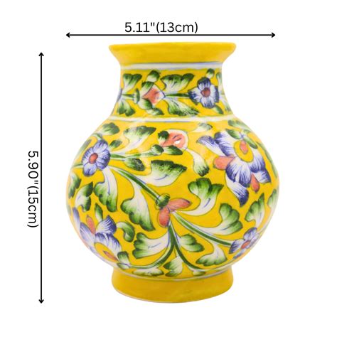 Blue Pottery Flower Vase – Natriel