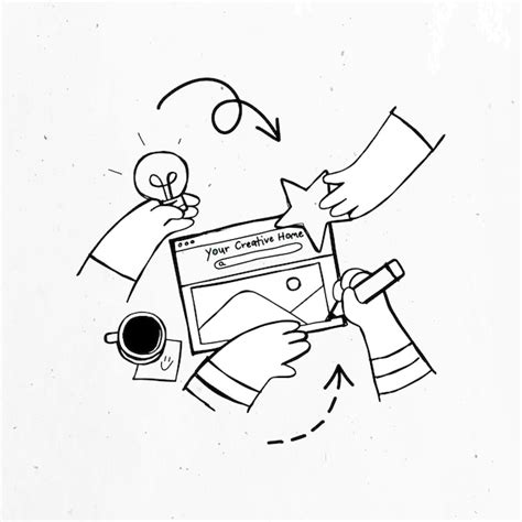 Grünes handgezeichnetes Brainstorming mit Doodle-Kunstdesign ...