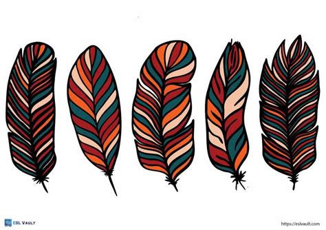 81 Free printable feather templates (PDF) - ESL Vault