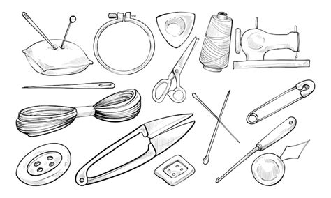 Sewing kit drawing Images - Free Download on Freepik