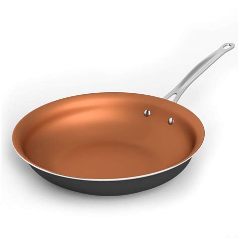 Buy Cooksmark Copper Pan 10-Inch Nonstick Induction Compatible Frying ...