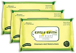 LIFEneed Easy Bath Wet Wipes - Pack of 3 x 10 : Amazon.in: Health ...