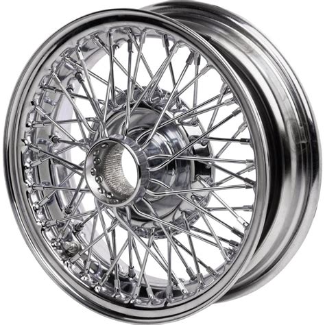 Wire Wheel, Chrome, 13" x 4", 60 spoke, Tubeless Type | Moss Motors