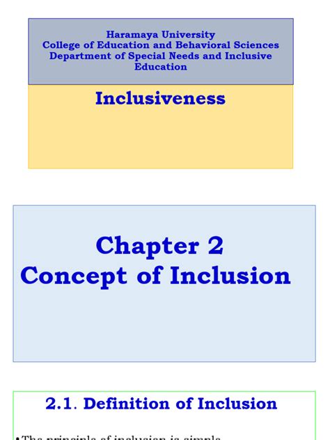 Image result for Inclusiveness Chapter 2