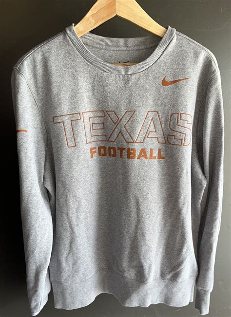 Nike Texas Longhorns Crewneck Pullover Gray Sweater Mens Medium ...