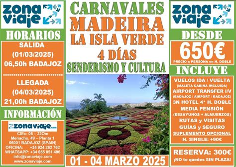 CARNAVALES 2025 || SENDERISMO y CULTURA en MADEIRA (01 - 04 MARZO 2025 ...