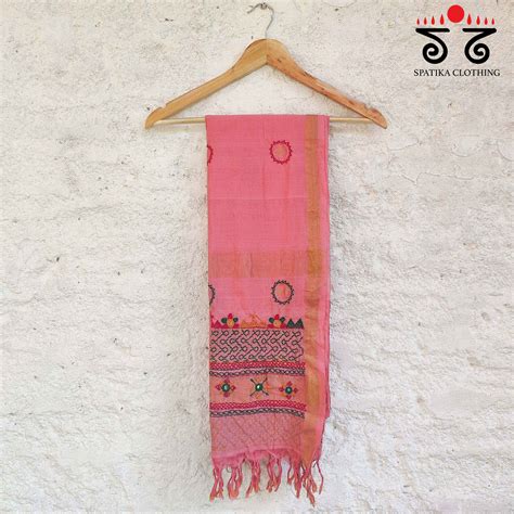 Lambani on Maheshwari Silk Cotton Dupatta