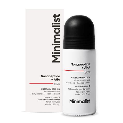 Buy Minimalist Underarm Roll On Deodorant with Nonapeptide + AHA BHA 06 ...