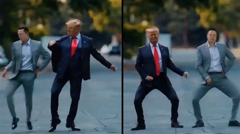 Watch Elon Musk dancing with Donald Trump: Tesla CEO shares AI ...