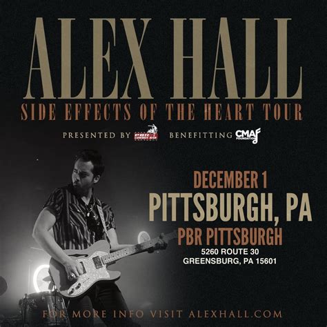 Alex Hall Concert, PBR Pittsburgh, Greensburg, 1 December 2023 ...