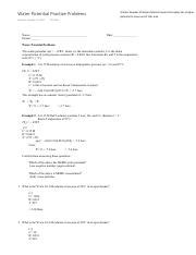 Water Potential Practice Problems 的图像结果