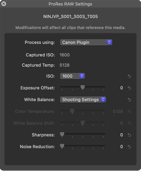 Final Cut Pro ProRes Setting 的图像结果