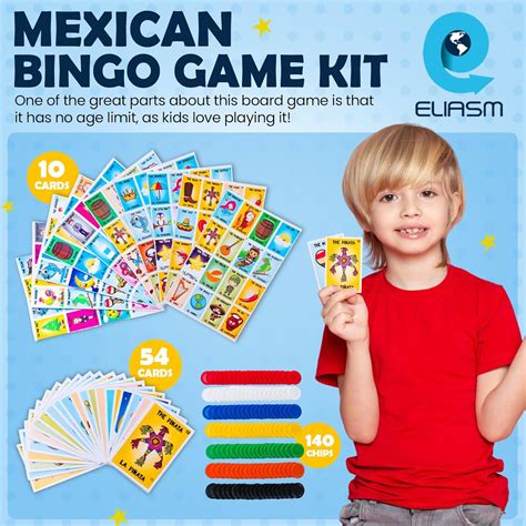 ELIASM Mexican Bingo Game Kit - Bilingual Game for 10 India | Ubuy