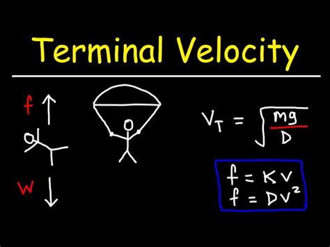 Image result for Terminal Velocity Examples