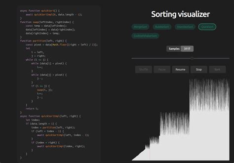 Sorting Visualizer Create Bars 的图像结果