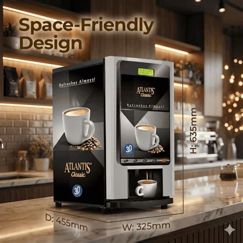 Atlantis Classic 4 lane Coffee Vending Machine | For Offices in Gurgaon ...