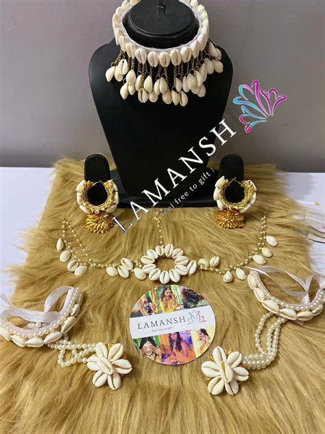 LAMANSH® Trendy Shells 🐚 Jewellery Set for Haldi ceremony – Lamansh